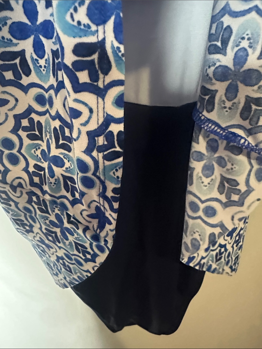 Swim Solutions Blue & White Pattern One-Piece Swimdress - Picture 11 of 13